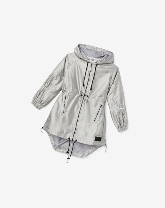 Fila Elle Parka Jacket 030 Silversconce | 628GMQYBO