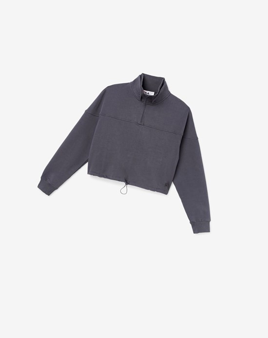 Fila Elysia Quarter Zip 076 Nine Iron | 756MBWTIQ