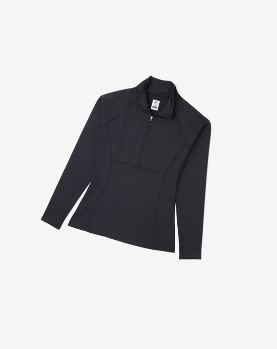 Fila Essentials 1/2 Zip Noir | 534ZDCVYA