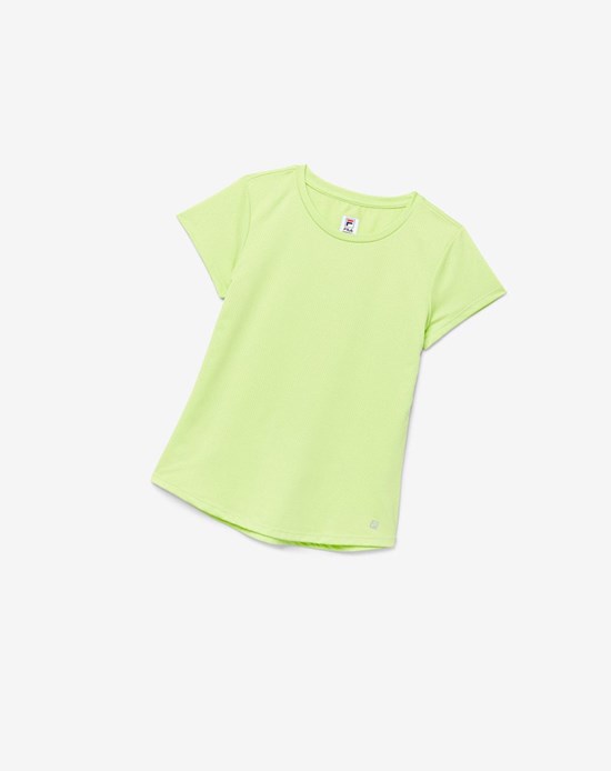 Fila Essentials Corta Sleeve Top 540 Wild Lime | 962BPUSJN