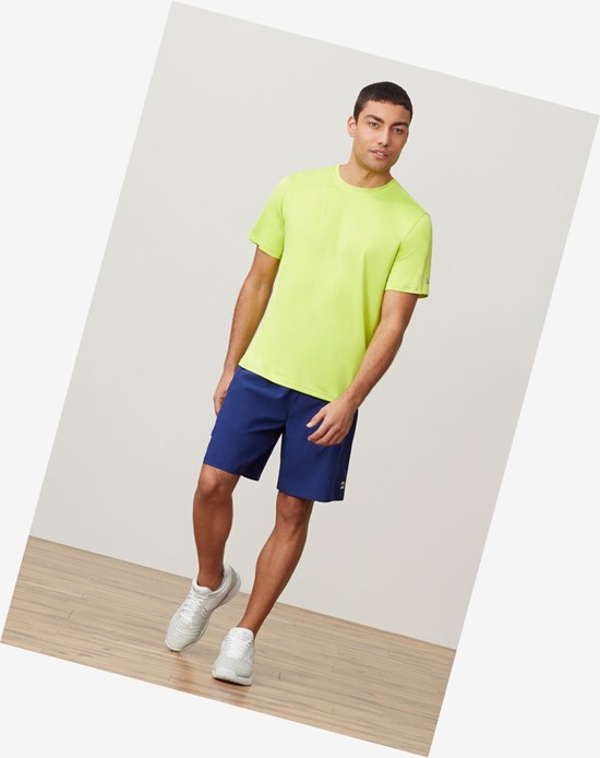 Fila Essentials Heather Mesh Crew Acidlimehth | 580OFISEM