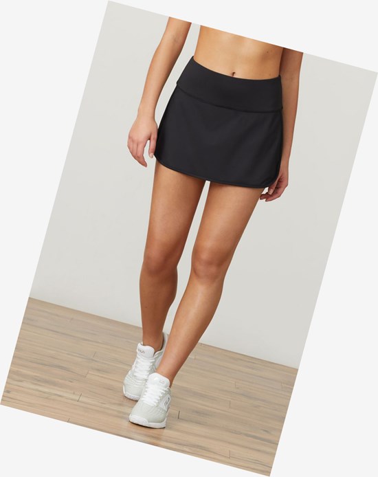 Fila Essentials Tie Break Skort Noir | 687LTHXIK
