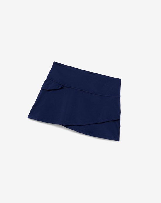 Fila Essentials Tiered Skort Bleu Marine | 731PMKBEX