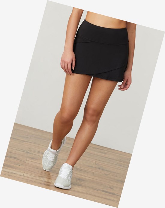 Fila Essentials Tiered Skort Noir | 648SGWQIT