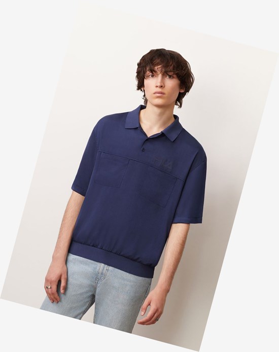 Fila Fenix Polo Shirt Peacoat | 803PICFNZ