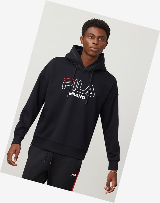 Fila Fila Milano French Terry Hoodie Noir | 218FXIKPO