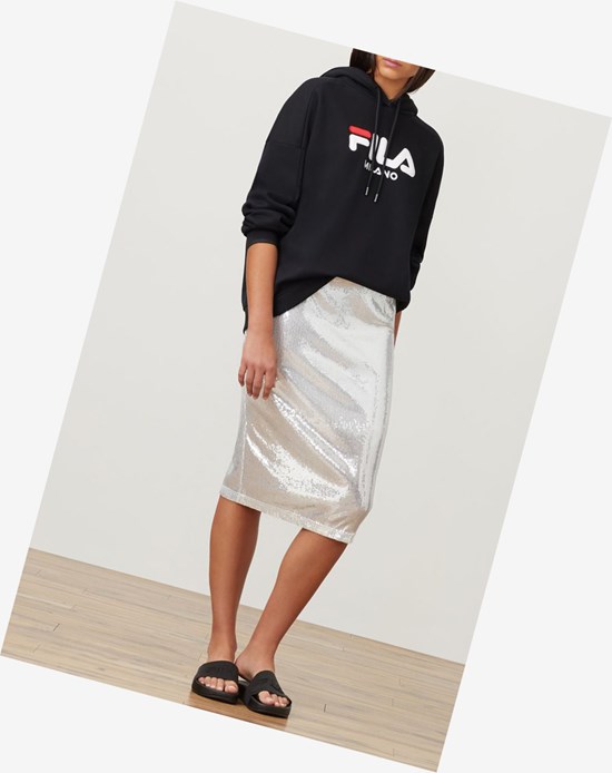 Fila Fila Milano Sequin Skirt Argent | 613XUNDLF