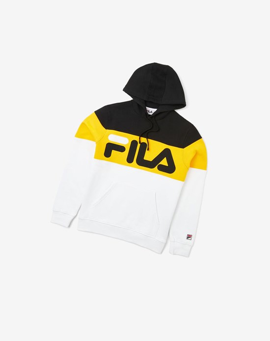 Fila Flamino Hoodie Blk/Gfus/Wht | 872OVDWLU