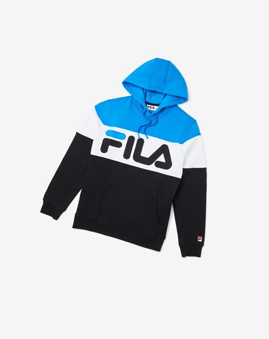 Fila Flamino Hoodie Dblu/Blk/Wht | 865TLXNUG