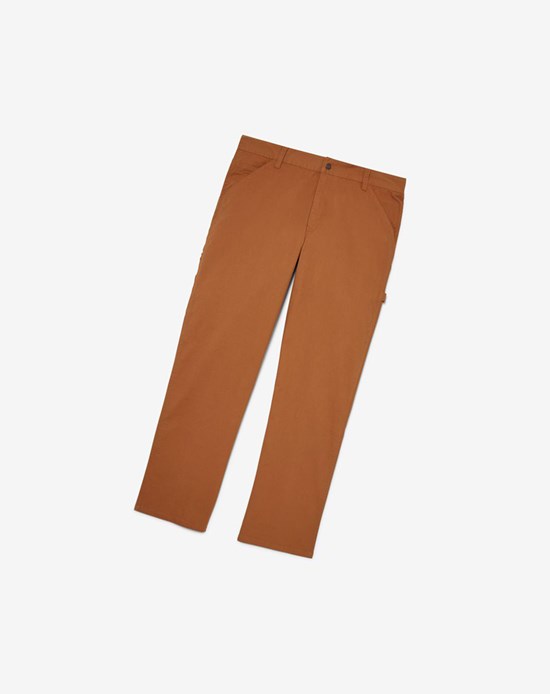 Fila Flannel Doublée Carpenter Pants - 30 Inseam 971 Chestnut | 718JMSVDY