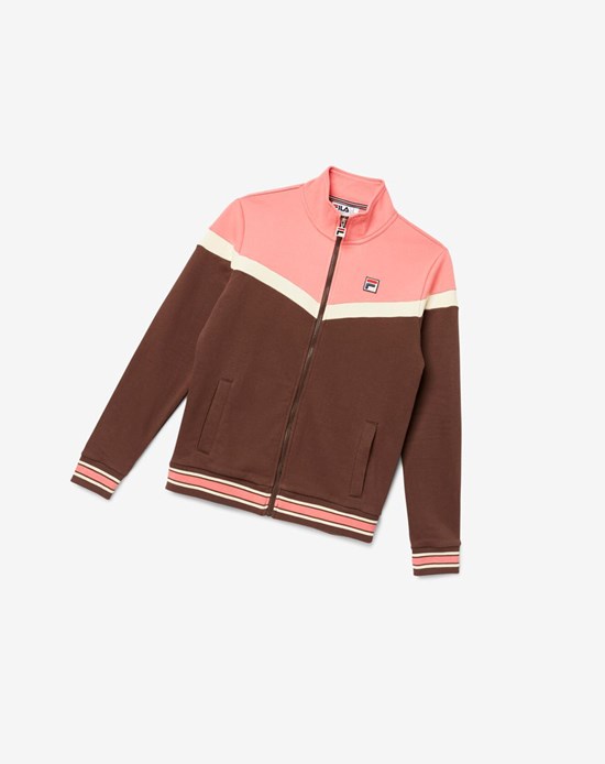 Fila Flint Piste Jacket 283 French Toast | 574GOSPAW