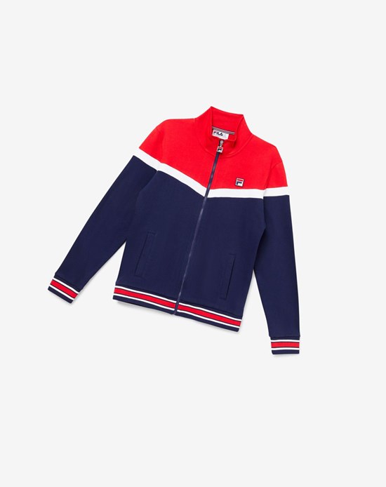 Fila Flint Piste Jacket 410 Peacoat | 163ZHUEOW