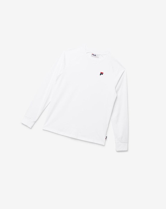 Fila Flynn Long Sleeve Tee Blanche | 435BSZQAM