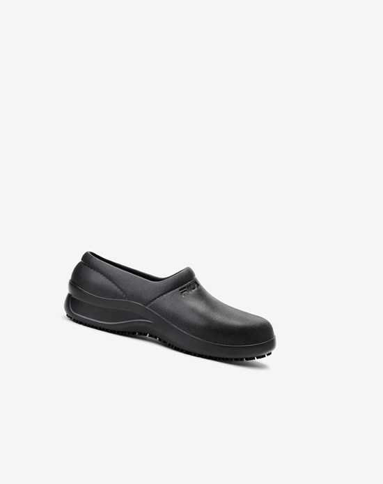 Fila Galvanize Slip Resistant Larges Largeur Shoe Décontractées Shoes Noir Noir Noir | 632VXMSLR