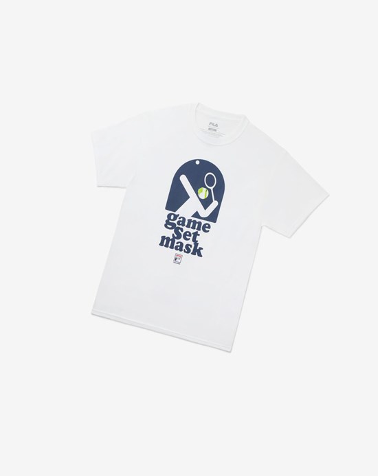 Fila Game Set Mask Tee Blanche | 013QFUDSP