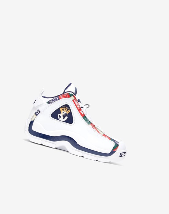 Fila Grant Hill 2 Patchwork Sneakers Blanche Bleu Marine Rouge | 641XBSMFN