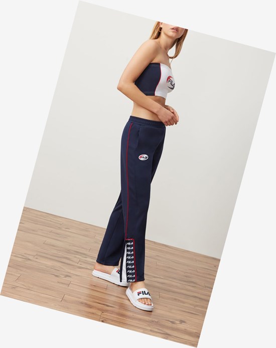 Fila Guadaloupe Piste Pant Peac/Wht/Cred | 405QIXMAP