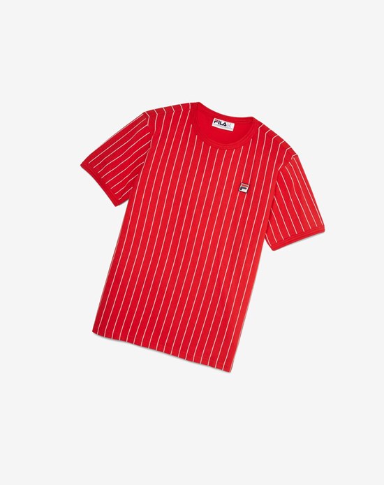 Fila Guillo Tee Rouge Blanche | 403TWZCPN