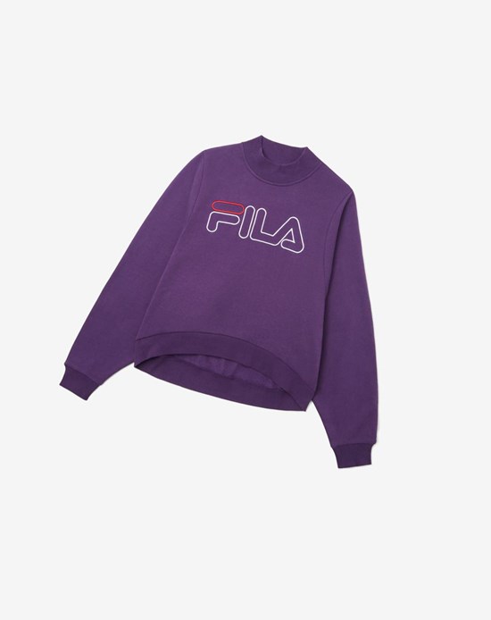 Fila Hanami Sweatshirt Violette Blanche Rouge | 306VSTIWU