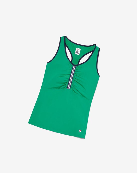 Fila Heritage Racerback Tank Vert Bleu Marine | 645KDNUMX