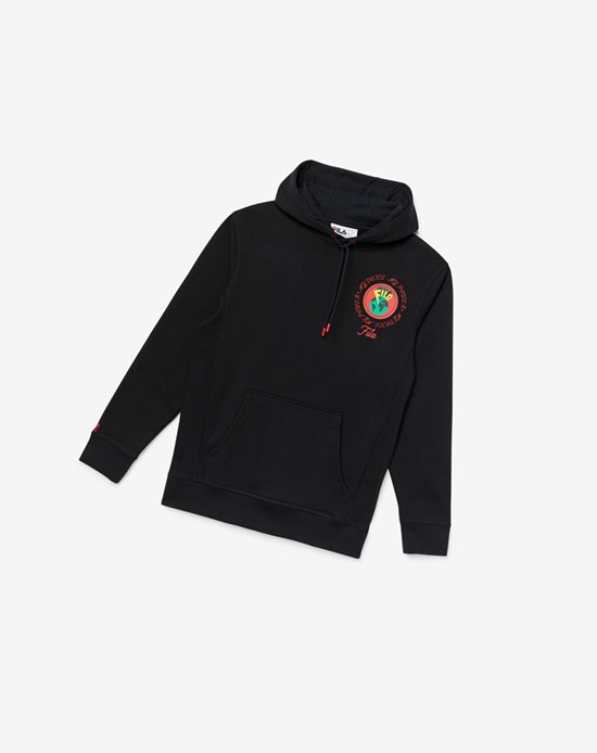 Fila Hunt Hoodie Noir | 238ADKINH