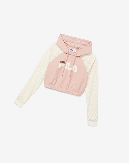 Fila Isha Cropped Hoodie Noir | 508GVTNAX