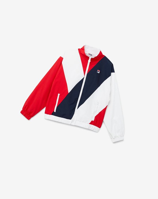 Fila Ishani Windbreaker Rouge Blanche | 204LBSDZP