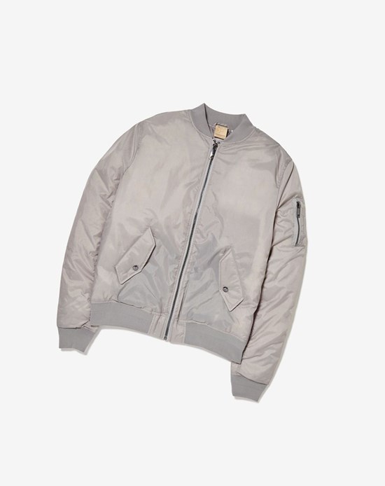 Fila Lau Bomber Jacket 289 Ash | 871NCBDAK