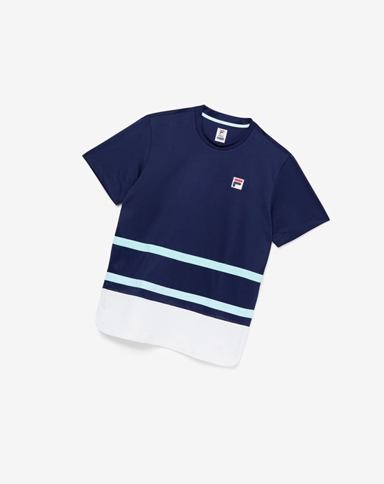 Fila Legends Rally Crew Bleu Marine Blanche | 146CFTEOH