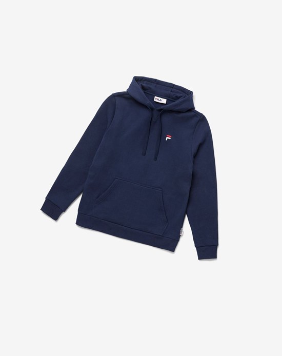 Fila Luka Hoodie 410 Peacoat | 761ANITEY