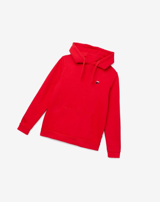 Fila Luka Hoodie Rouge | 240QCJBUM