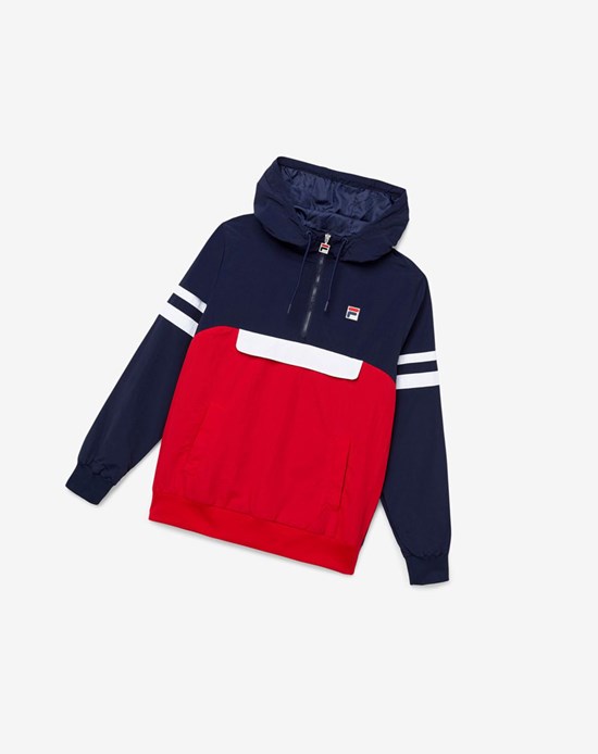 Fila Macker 3 Vent Jacket Rouge Blanche | 340USAWKH