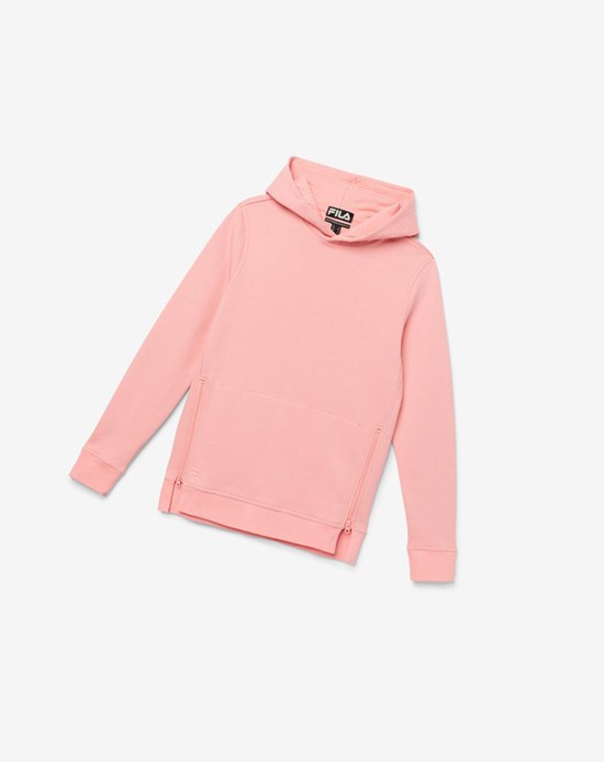 Fila Maddox Pullover Hoodie 681 Strawberry Ice | 419GZCBVM