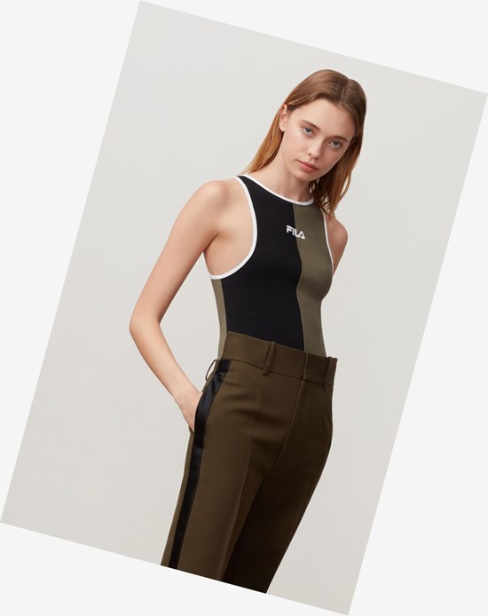 Fila Manon Bodysuit Blk/Dolv/Wht | 469JTEVPD