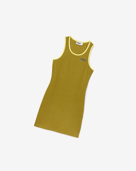 Fila Mattea Robe Vert Olive | 184LPESHD
