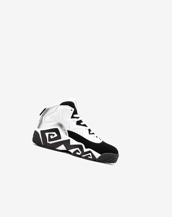 Fila Mb Tennis Shoes Blanche Argent Noir | 276CGIDSX