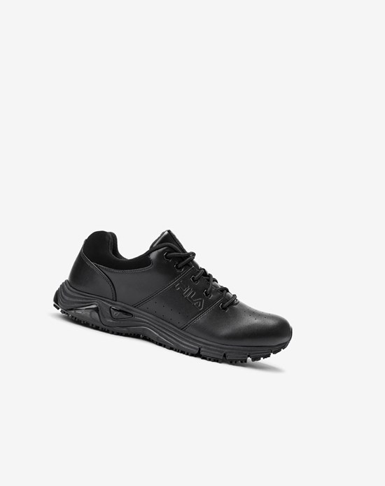 Fila Memory Breach Low Slip Resistant Shoe Décontractées Shoes Black/Black/Blk | 872VKXWDM