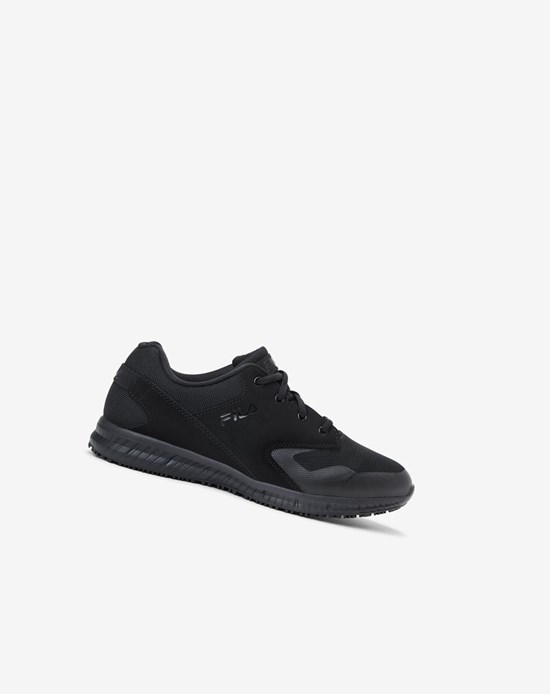 Fila Memory Layers Evo Slip Resistant Larges Largeur Shoe Tennis Shoes Blk/Blk/Blk | 456EROBZL