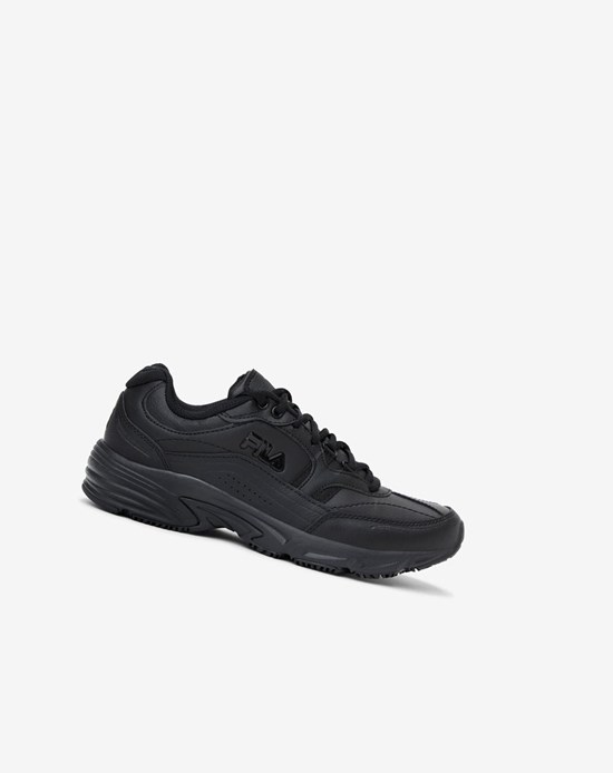Fila Memory Workshift Slip Resistant Shoe Décontractées Shoes Blk/Blk/Blk | 289OSAPLW