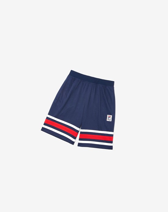 Fila Mesh Shorts Bleu Marine | 765MUNEFT