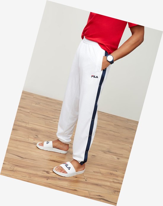 Fila Milo Tear Away Pant Wht/Peac | 301JBXQYA