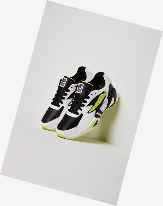 Fila Mindblower Tennis Shoes Blk/Wht/Sfty | 268UJNKIH