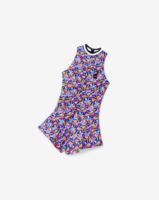 Fila Msgm X Fila Tie Dye Romper Robe Rose | 916TYGNUA