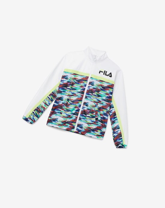 Fila Murphy Piste Jacket Blanche | 964OYNHBM