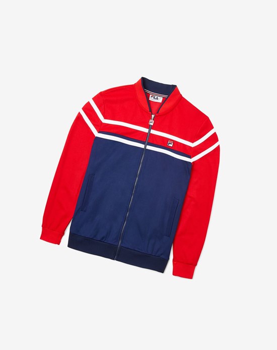 Fila Naso Jacket Bleu Marine Rouge Blanche | 915ZKMLSP