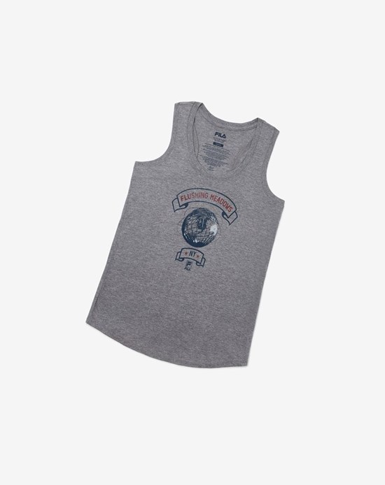 Fila Nyc Globe Tank Grise | 328QENTAI