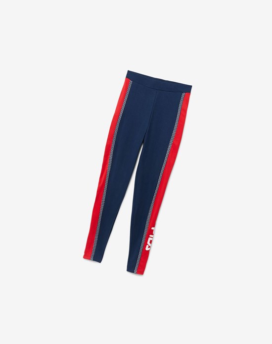 Fila Ona Legging Rouge Blanche | 498MTXEAG