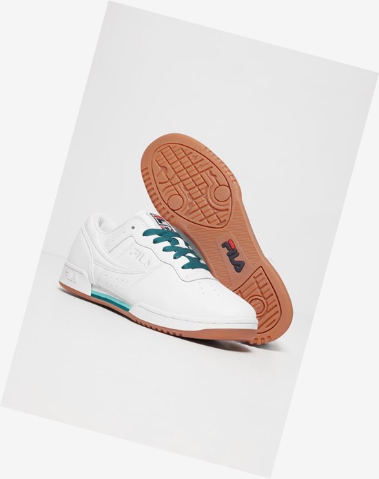 Fila Original Fitness Duo Sneakers Blanche Turquoise Foncé | 706AUVJIQ