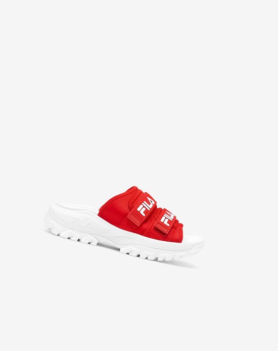 Fila Outdoor Claquette Claquette Sandals Rouge Blanche Blanche | 047DKBPVJ