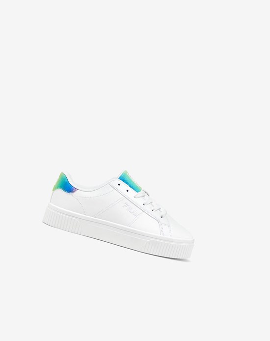 Fila Panache Glitter Tennis Shoes Blanche Blanche | 189BROIFN